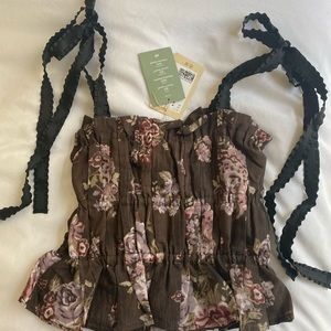 Brock Collection x H&M tie sleeve blouse - NWT